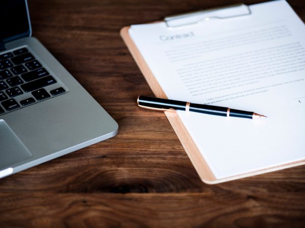 Flat lay of business concept