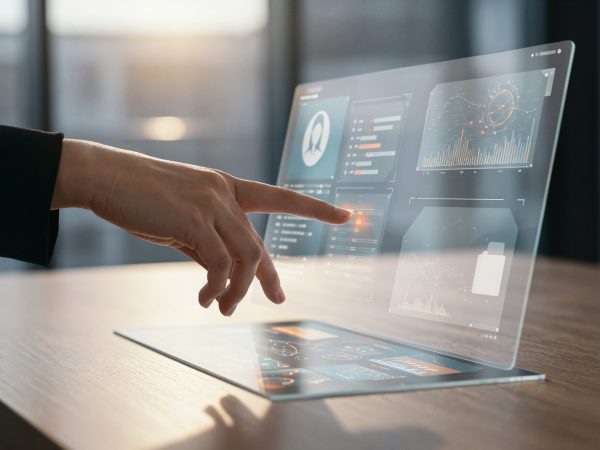 hand-touching-futuristic-transparent-screen